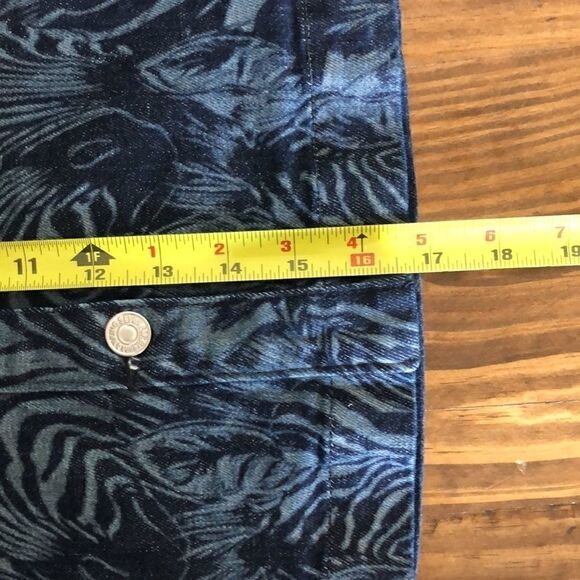 NWT 7 For All Mankind Jean Zebra Print Skirt -27 - Picture 8 of 10